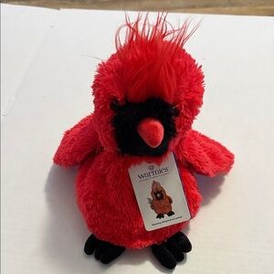 Warmies Warm Vibrant Red Plush Bird Toy
